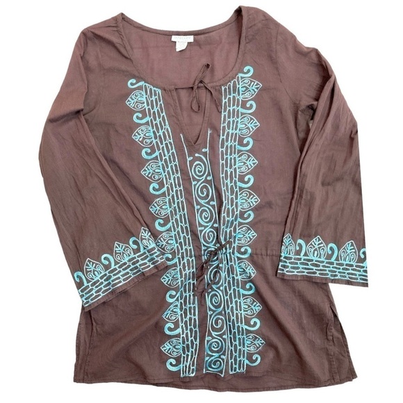 Debbie Katz Embroidered Tunic - Picture 1 of 9